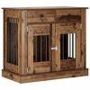 vidaXL Hundbur m&ouml;bel Gammalt tr&auml; 90 x 47,5 x 80 cm Konstruerat tr&auml;
