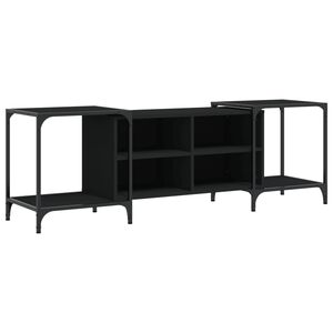 vidaXL Tv-b&auml;nk svart 153x37x50 cm konstruerat tr&auml;