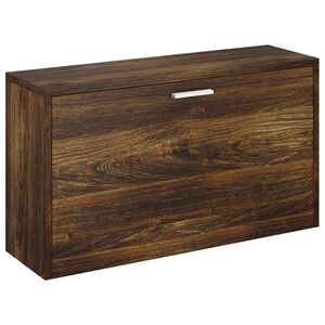 vidaXL Skob&auml;nk r&ouml;kf&auml;rgad ek 80x24x45 cm konstruerat tr&auml;