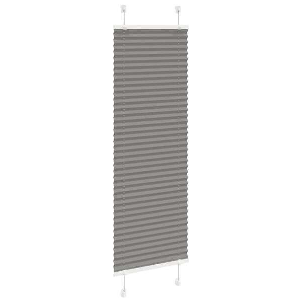 vidaXL Plisserad persienn antracit 45x150cm tyg bredd 44,4cm polyester