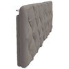 vidaXL Headboard Cushion Taupe 180 cm Fabric