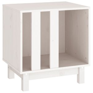 vidaXL Hundkoja vit 50x40x52 cm massiv furu