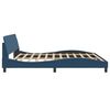 vidaXL Bed Frame "Dover" Blue 200x200 cm Fabric