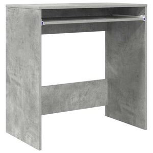 vidaXL Skrivbord Betonggr&aring; Konstruerat tr&auml; 77.5 x 43 x 79 cm