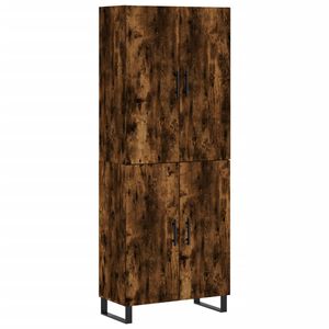 vidaXL H&ouml;gsk&aring;p r&ouml;kf&auml;rgad ek 69,5x34x180 cm konstruerat tr&auml;