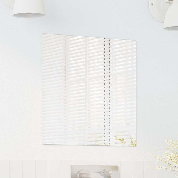 vidaXL Väggspegel Fyrkantig 40 x 40 cm härdat glas