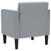 vidaXL Soffstol med armst&ouml;d ljusgr&aring; 53 cm tyg