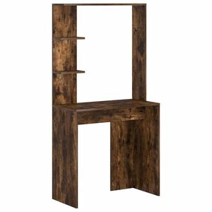 vidaXL Skrivbord R&ouml;kt ek Konstruerat tr&auml; 78,5 x 37 x 154,5 cm