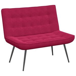 VidaXL B&auml;nk vinr&ouml;d 110x74x84 cm sammet