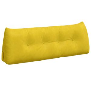 vidaXL Ryggkudde Gul 140 x 24 x 50 cm Sammet