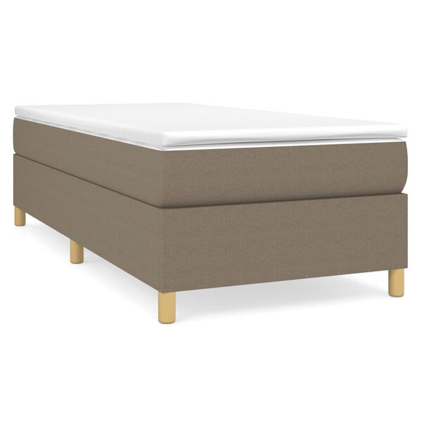 vidaXL Boxspring-s&auml;ngram Taupe 80x200cm tyg