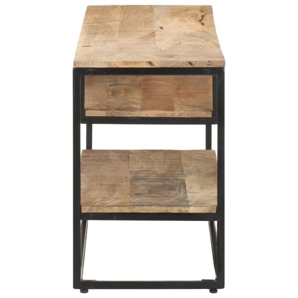 vidaXL TV-bänk 130x30x45 cm grovt mangoträ