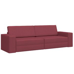 vidaXL Soffs&auml;ng Vinr&ouml;d 245 x 78 x 77 cm tyg