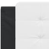 vidaXL Headboard Cushion "Zadar" White and Black 100 cm Faux Leather