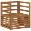 vidaXL Utomhussoffset Naturf&auml;rg 67 x 63 x 73 cm Massivt Akaciatr&auml;