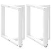 vidaXL Matbordsben T-formade 2 st vita 70x35x(72-73) cm st&aring;l