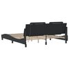vidaXL Bed Frame with LED without Mattress "Zadar" Black 180x200 cm