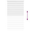 vidaXL Rullgardin zebra vit 125x200 cm tyg bredd 120,9 cm polyester
