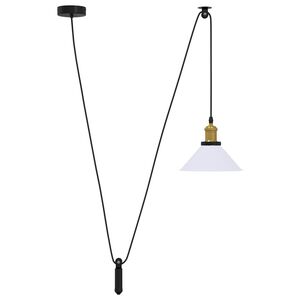 vidaXL Taklampa h&ouml;jdjusterbar E27 blank vit &Oslash; 22 cm metall
