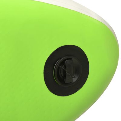 vidaXL SUP-bräda uppblåsbar 305x76x15 cm grön