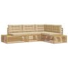 vidaXL 5 st Utomhussoffset Polyester Vit