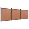 vidaXL Staketpanel brun 526x186 cm WPC