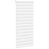vidaXL Rullgardin zebra vit 100x230 cm tyg bredd 95,9 cm polyester
