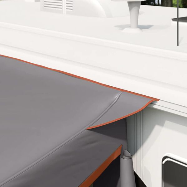 vidaXL Baklucket&auml;lt med tak Gr&aring; och orange 285 x 255 x 245 cm taffeta