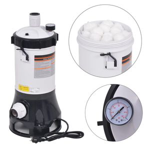 vidaXL Filterpump f&ouml;r pool 185 W 4,4 m&sup3;/tim