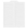 vidaXL Slagd&ouml;rrar lamelldesign 1-par vit 100x80 cm