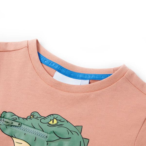 T-shirt för barn ljus orange 128