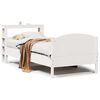 vidaXL S&auml;ngram utan madrass vit 90x200 cm massiv furu