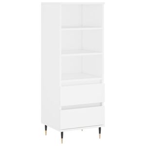vidaXL H&ouml;gsk&aring;p vit 40x36x110 cm konstruerat tr&auml;
