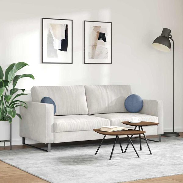 vidaXL Sittkuddar 2 pcs Bl&aring; &Oslash; 30 cm Kordread tyg