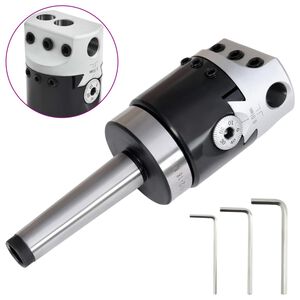 vidaXL F1-12 Borrchuck 50 mm med MT2-M10 skaft f&ouml;r svarvfr&auml;sning
