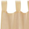 vidaXL Voile gardiner med öglor 2 st sand 140x225 cm