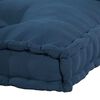 vidaXL Pallettsoffa Kudde 2 pcs Indigo 120 x 80 x 38 cm Tyg