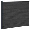 vidaXL St&auml;ngselpanel WPC och aluminium Svart