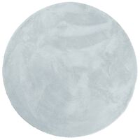 vidaXL Mjuk matta HUARTE med kort lugg tvättbar blå Ø 200 cm