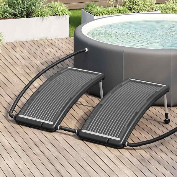 vidaXL Rundad solpanel för pool 2 st 110x65 cm