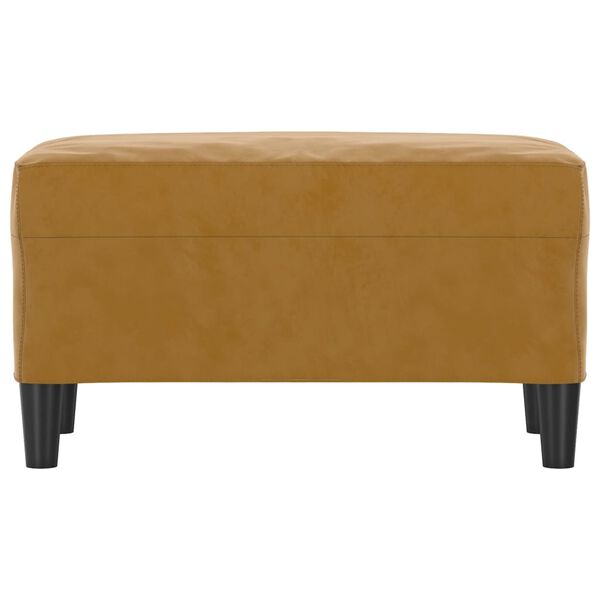 vidaXL Bänk brun 70x35x41 cm sammet