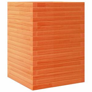 vidaXL Odlingsl&aring;da vaxbrun 50x50x68,5 cm massiv furu