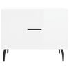 vidaXL Soffbord 2 st vit h&ouml;gglans 50x50x40 cm konstruerat tr&auml;