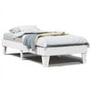 vidaXL S&auml;ngram utan madrass vit 100x200 cm massiv furu