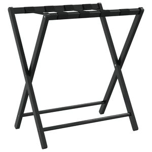 vidaXL Bagagehylla svart 68,5x38x58 cm bambu