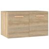 vidaXL V&auml;ggsk&aring;p sonoma-ek 60x36,5x35 cm konstruerat tr&auml;