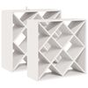 vidaXL Vinst&auml;ll 2 st Vit 62 x 25 x 62 cm Massiv furu