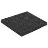 vidaXL Gummigranulat uteplatsplatta Svart 9 x 9 x 0,6 cm Gummi