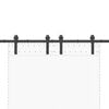 vidaXL Skjutd&ouml;rrsbeslag 200 cm st&aring;l svart