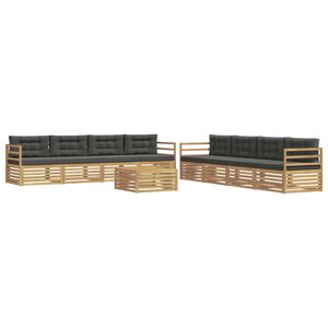 vidaXL Utomhussoffset 9 st